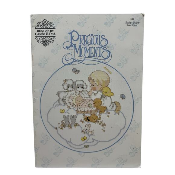 Vintage Precious Moments Baby Cross Stitch Design Book #PM-8 Angel 1985 Newborn - Picture 1 of 6